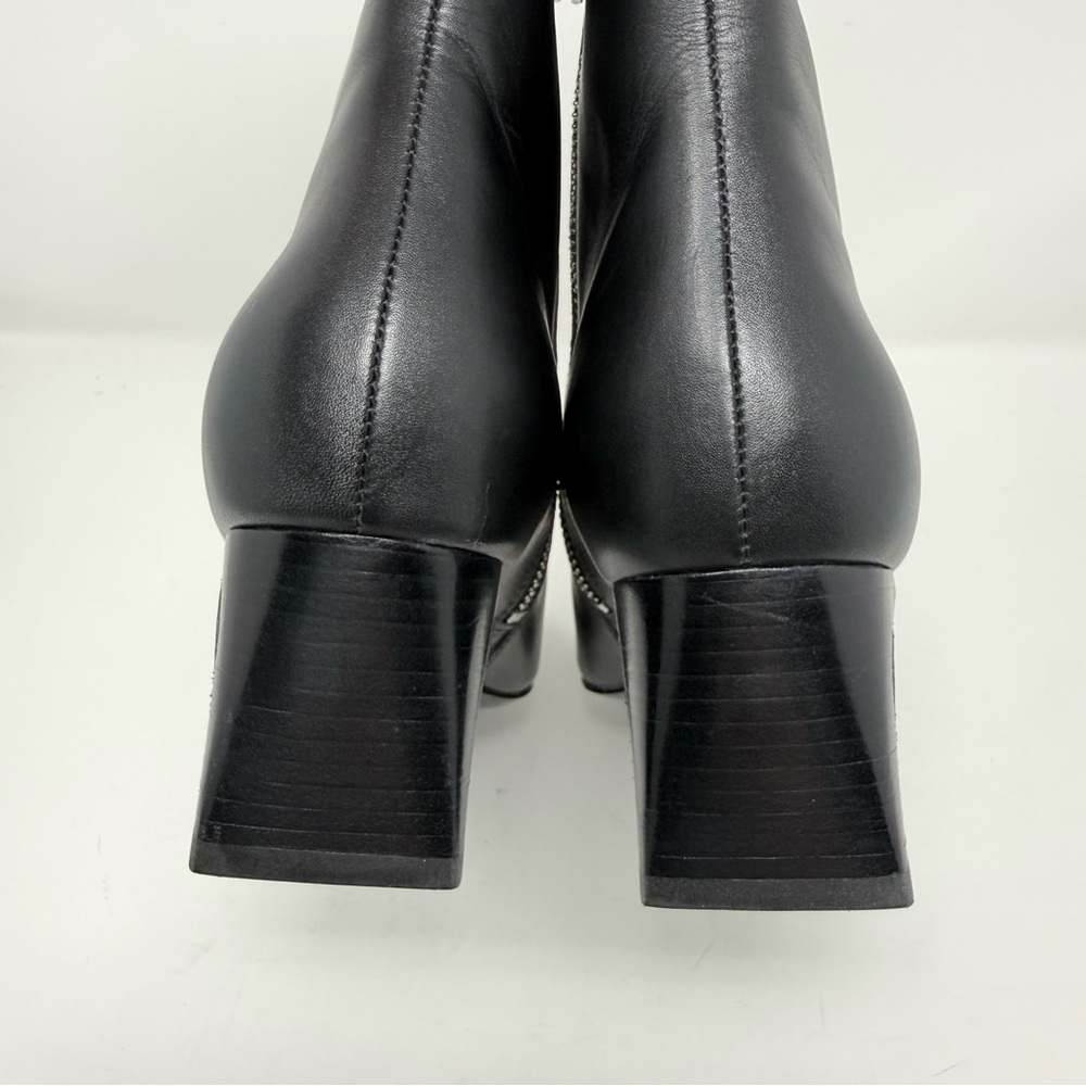 Rag & Bone Avery Zip Boots Black Leather Sz 39 - Picture 6 of 15